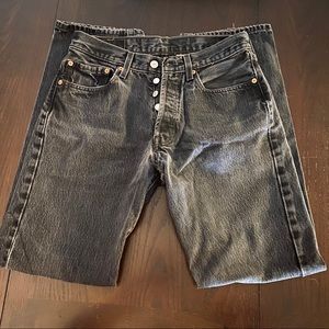 Levi’s 501 Button Fly - Faded Black Jeans
